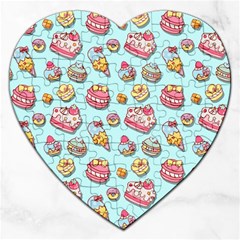 Sweet Pattern Jigsaw Puzzle (heart) by Valentinaart