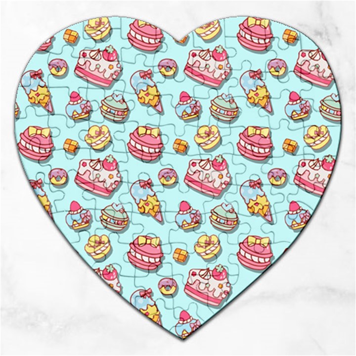 Sweet pattern Jigsaw Puzzle (Heart)