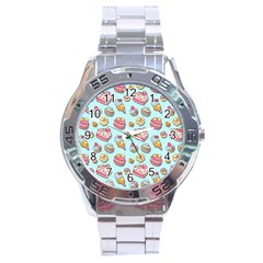 Sweet Pattern Stainless Steel Analogue Watch by Valentinaart