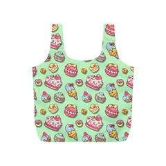 Sweet pattern Full Print Recycle Bags (S) 