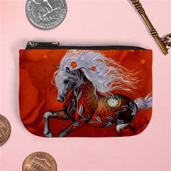 Steampunk, Wonderful Wild Steampunk Horse Mini Coin Purses by FantasyWorld7