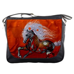 Steampunk, Wonderful Wild Steampunk Horse Messenger Bags by FantasyWorld7