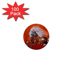 Steampunk, Wonderful Wild Steampunk Horse 1  Mini Buttons (100 Pack)  by FantasyWorld7