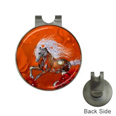 Steampunk, Wonderful Wild Steampunk Horse Hat Clips With Golf Markers by FantasyWorld7