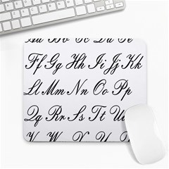 Alphabet Embassy Font Large Mousepads