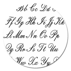 Alphabet Embassy Font Magnet 5  (Round)