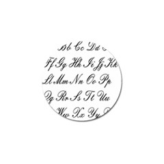 Alphabet Embassy Font Golf Ball Marker by Mariart