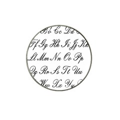 Alphabet Embassy Font Hat Clip Ball Marker by Mariart