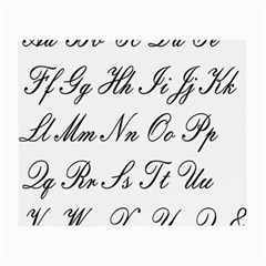 Alphabet Embassy Font Small Glasses Cloth (2-side) by Mariart