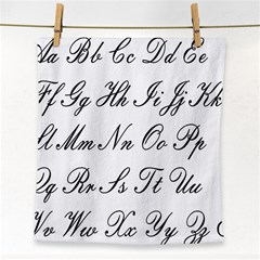 Alphabet Embassy Font Face Towel