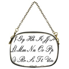 Alphabet Embassy Font Chain Purses (one Side)  by Mariart