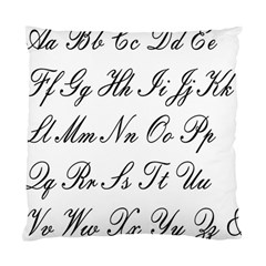 Alphabet Embassy Font Standard Cushion Case (one Side)