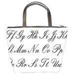 Alphabet Embassy Font Bucket Bags Back