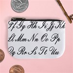 Alphabet Embassy Font Mini Coin Purses Front