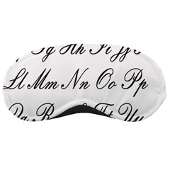 Alphabet Embassy Font Sleeping Masks by Mariart