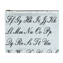 Alphabet Embassy Font Cosmetic Bag (xl) by Mariart