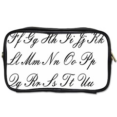 Alphabet Embassy Font Toiletries Bags by Mariart