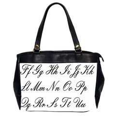 Alphabet Embassy Font Office Handbags (2 Sides)  by Mariart