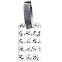 Alphabet Embassy Font Luggage Tags (two Sides) by Mariart