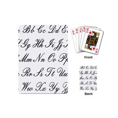 Alphabet Embassy Font Playing Cards (mini) 