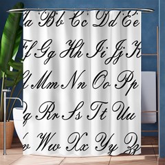 Alphabet Embassy Font Shower Curtain 60  x 72  (Medium) 