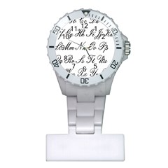 Alphabet Embassy Font Plastic Nurses Watch