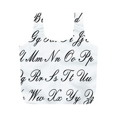 Alphabet Embassy Font Full Print Recycle Bags (m) 