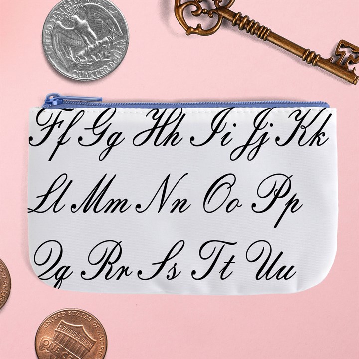 Alphabet Embassy Font Large Coin Purse