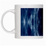 Worm Hole Line Space Blue White Mugs Left