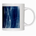 Worm Hole Line Space Blue White Mugs Right