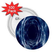 Worm Hole Line Space Blue 2 25  Buttons (100 Pack)  by Mariart