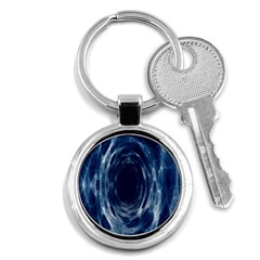 Worm Hole Line Space Blue Key Chains (round) 