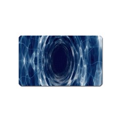 Worm Hole Line Space Blue Magnet (name Card) by Mariart