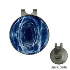 Worm Hole Line Space Blue Hat Clips With Golf Markers