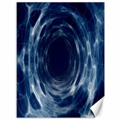 Worm Hole Line Space Blue Canvas 36  X 48   by Mariart