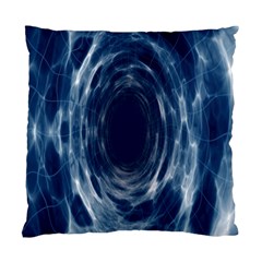 Worm Hole Line Space Blue Standard Cushion Case (two Sides)