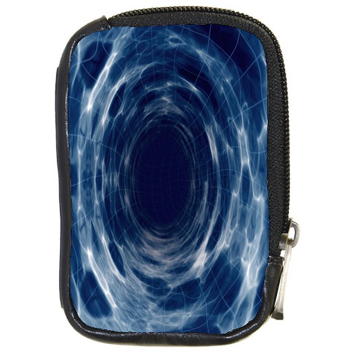 Worm Hole Line Space Blue Compact Camera Cases