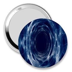 Worm Hole Line Space Blue 3  Handbag Mirrors by Mariart