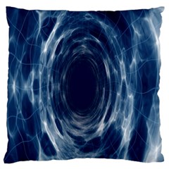 Worm Hole Line Space Blue Standard Flano Cushion Case (two Sides) by Mariart