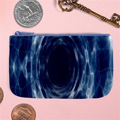 Worm Hole Line Space Blue Large Coin Purse