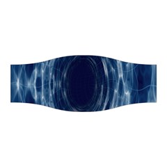 Worm Hole Line Space Blue Stretchable Headband