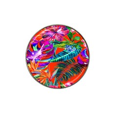 Aloha Hawaiian Flower Floral Sexy Summer Orange Hat Clip Ball Marker by Mariart