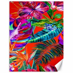 Aloha Hawaiian Flower Floral Sexy Summer Orange Canvas 18  X 24   by Mariart