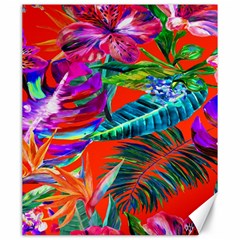 Aloha Hawaiian Flower Floral Sexy Summer Orange Canvas 20  X 24  