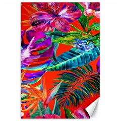 Aloha Hawaiian Flower Floral Sexy Summer Orange Canvas 20  X 30  