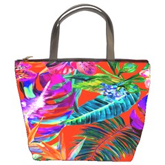 Aloha Hawaiian Flower Floral Sexy Summer Orange Bucket Bags