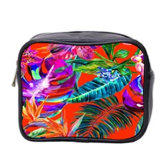 Aloha Hawaiian Flower Floral Sexy Summer Orange Mini Toiletries Bag 2-side