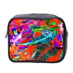 Aloha Hawaiian Flower Floral Sexy Summer Orange Mini Toiletries Bag 2-Side Front