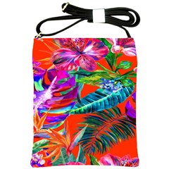 Aloha Hawaiian Flower Floral Sexy Summer Orange Shoulder Sling Bags by Mariart