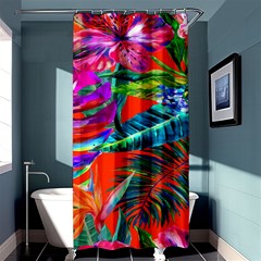 Aloha Hawaiian Flower Floral Sexy Summer Orange Shower Curtain 36  X 72  (stall)  by Mariart